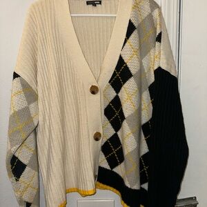 Fashion Nova Argyle 2 Piece Set